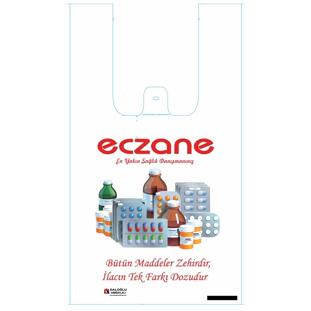 Bio Poşet İlaçlar Temalı Atlet 20X35