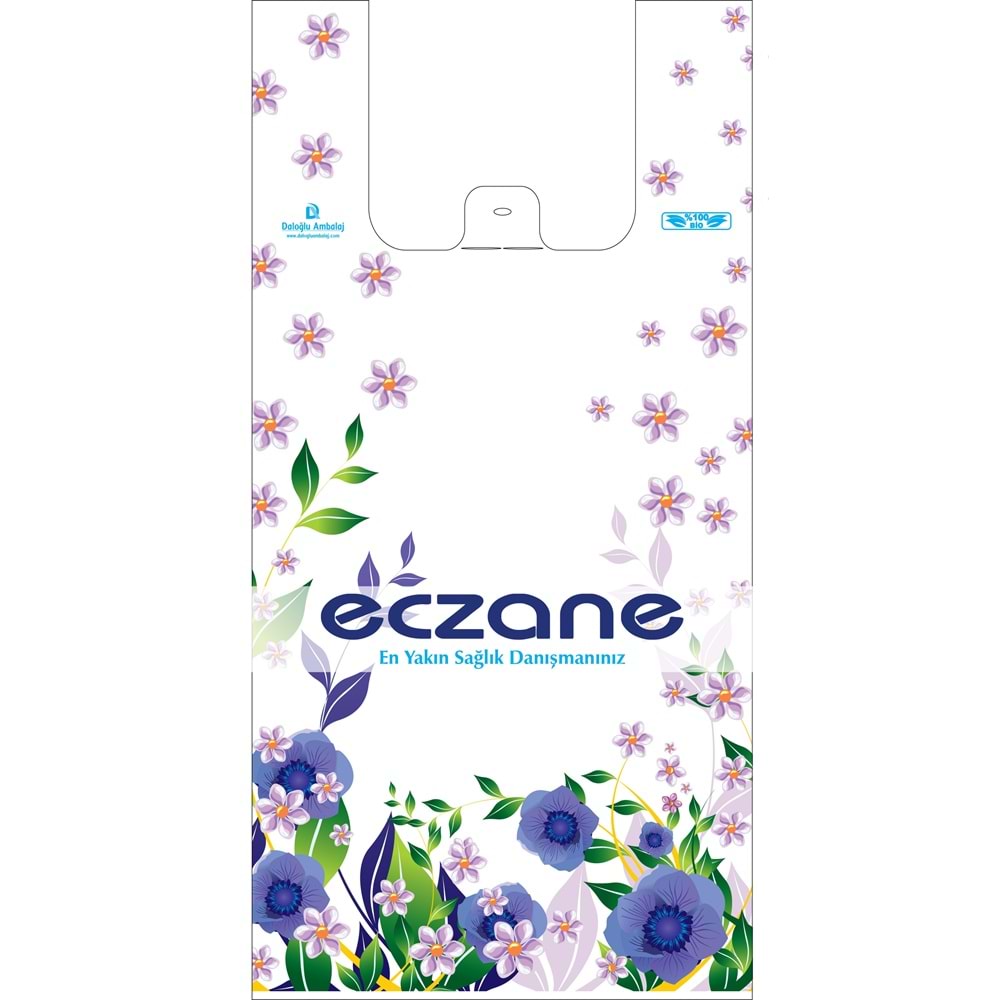 Bio Poşet Menekşe Temalı Atlet 30X60