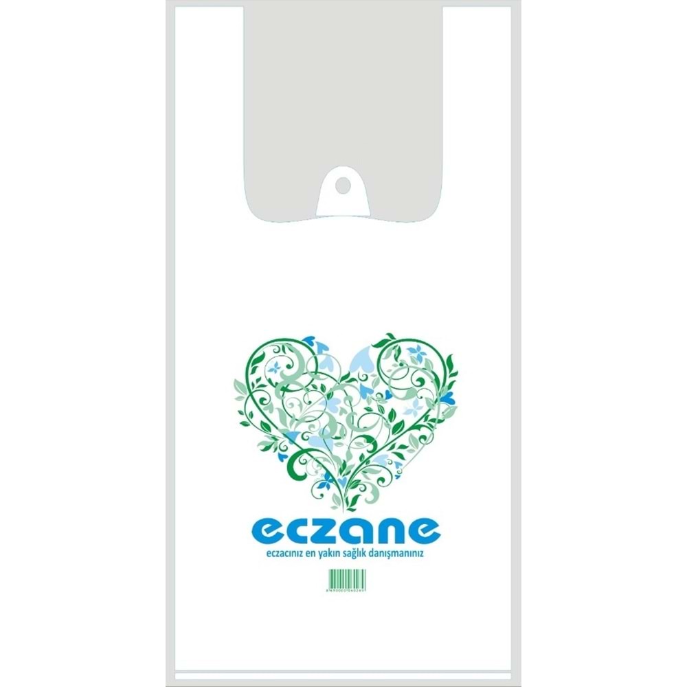 Bio Poşet Kalp Temalı Atlet 30x60