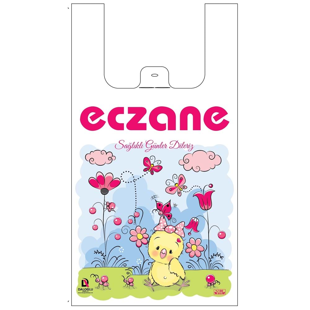 Bio Poşet Civciv Temalı Atlet 22X40