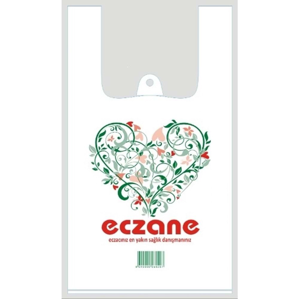 Bio Poşet Kalp Temalı Atlet 20x35