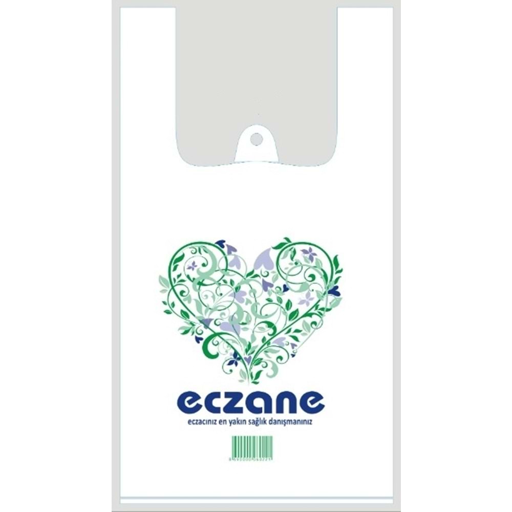 Bio Poşet Kalp Temalı Atlet 22x40