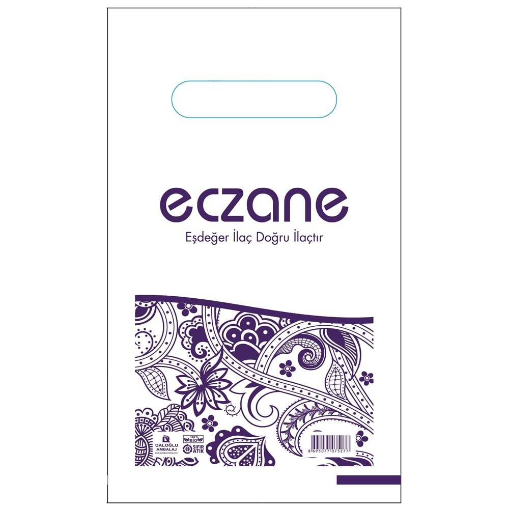 Bio Poşet Mor Temalı Elgeçme 16X28