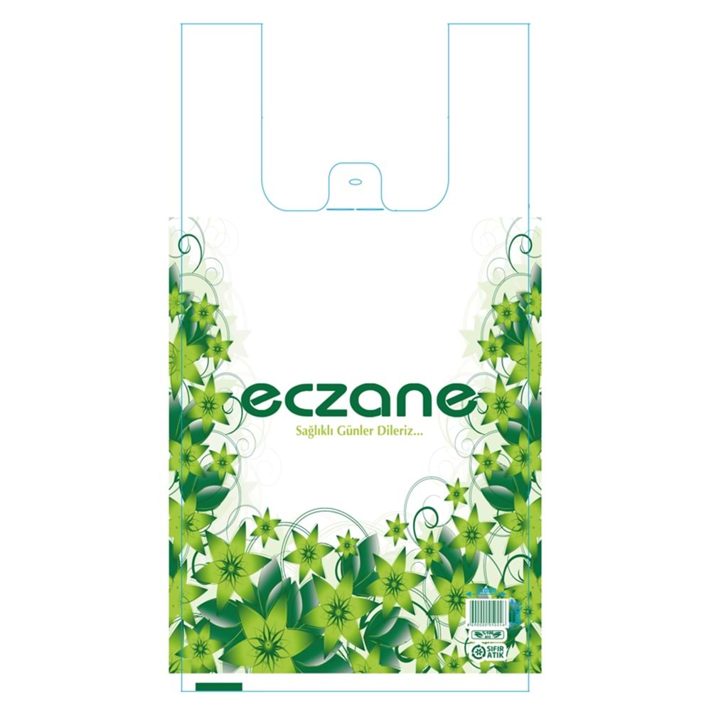 Bio Poşet Yeşil Narçiçeği Temalı Atlet 26X50