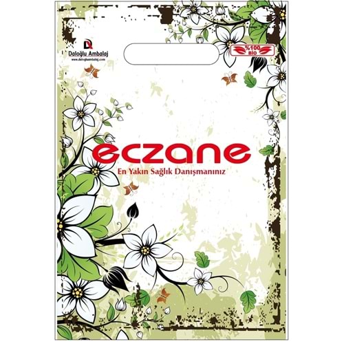 Bio Poşet Manolya Temalı Elgeçme 22X32