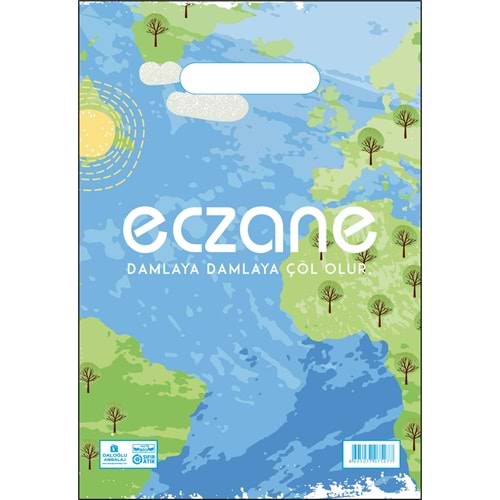 Bio Poşet Çevreci Temalı Elgeçme 22X32