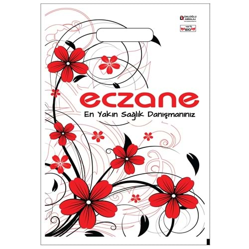 Bio Poşet Sarmaşık Temalı Elgeçme 28x40