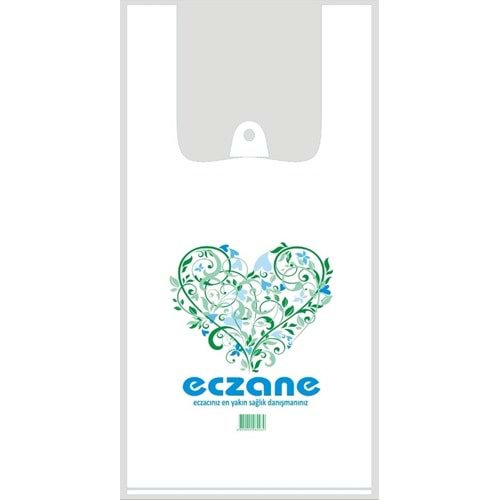 Bio Poşet Kalp Temalı Atlet 30x60