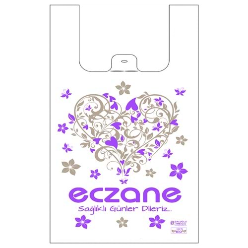 Bio Poşet Kalp Temalı Atlet 36x65