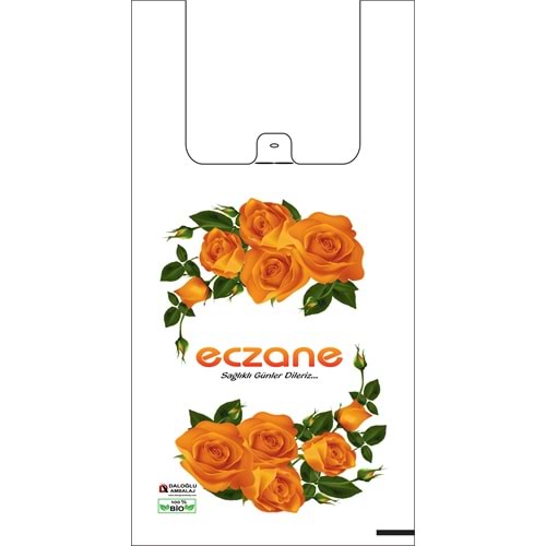 Bio Poşet Turuncu Gül Temalı Atlet 26X50