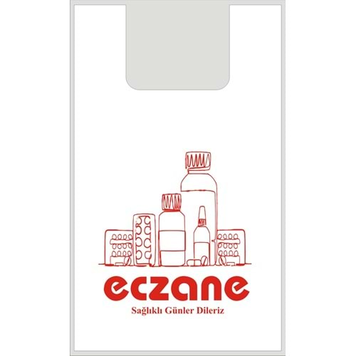 Bio Poşet Kırmızı İlaç Temalı Atlet 20X35