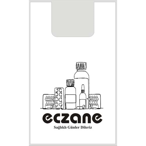 Bio Poşet Siyah İlaç Temalı Atlet 20X35