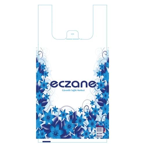 Bio Poşet Mavi Narçiçeği Temalı Atlet 30X60